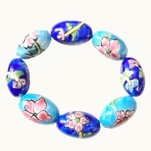 Porcelain Ceramic Floral Beaded Bracelet
